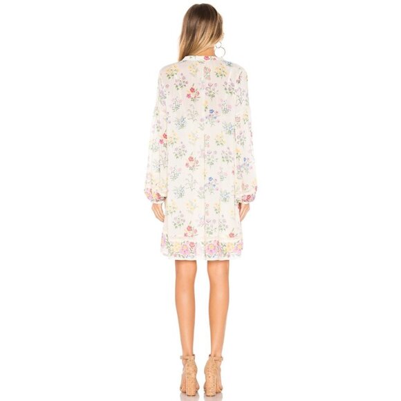 BNWT Spell Light Floral Posy Longsleeve  Minidress/tunic Gardenia XS - Picture 15 of 16